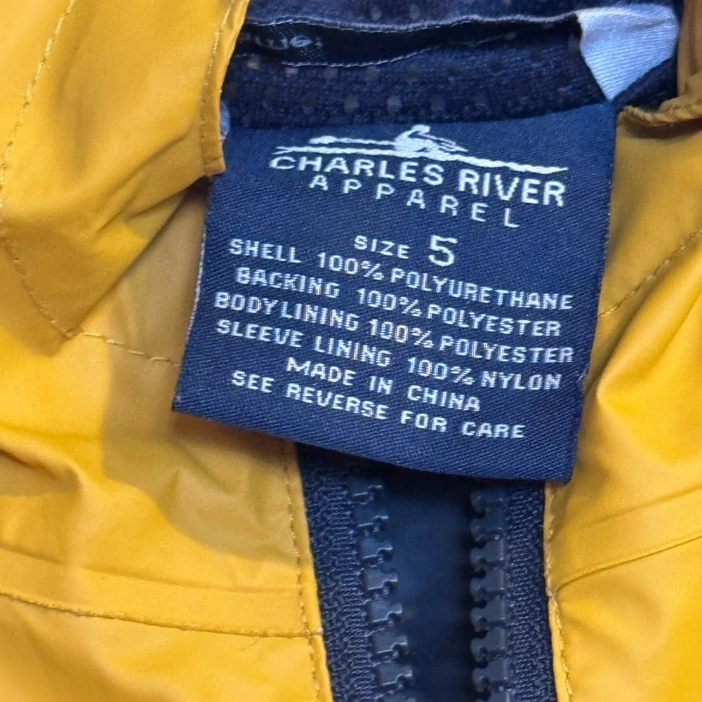 Charles River Yellow Rain Coat
